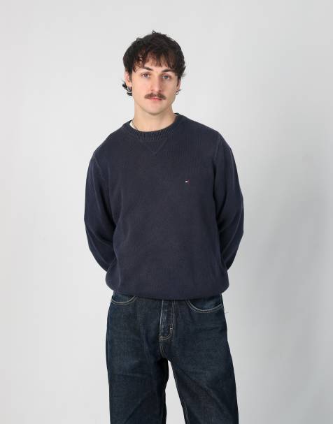 Vintage Tommy Hilfiger m sweatshirt in navy blue - view 1
