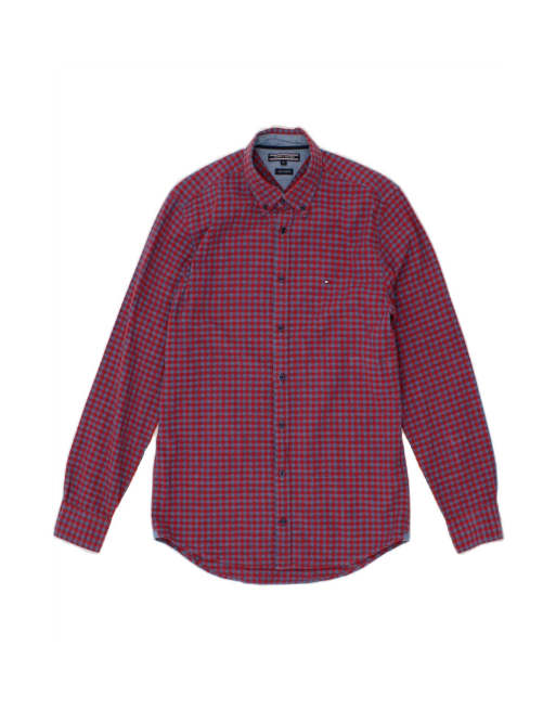 Vintage Tommy Hilfiger New York Fit Shirt Medium In Red Gingham