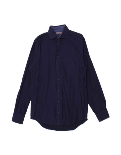 Vintage Tommy Hilfiger New York Fit Shirt Small In Blue Spotted - view 1