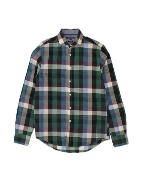 Vintage Tommy Hilfiger New York Fit Shirt Small In Multicoloured Check - view 1