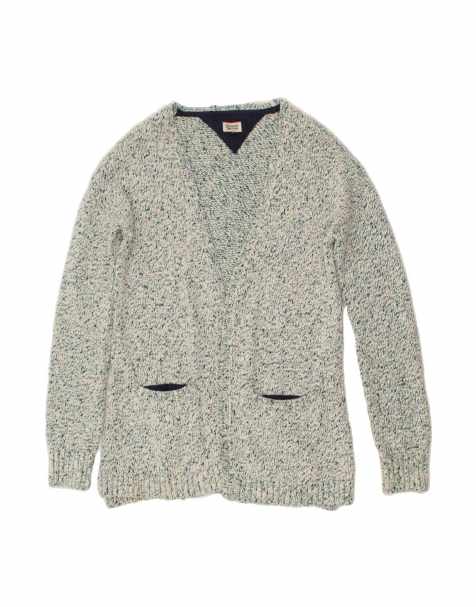 Vintage Tommy Hilfiger Open Cardigan Sweater UK 14 Large In Green Flecked - view 1