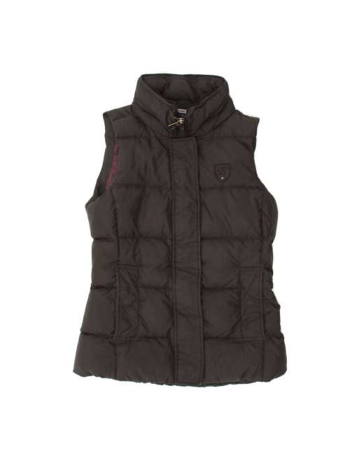 Vintage Tommy Hilfiger Padded Gilet Uk 6 XS In Grey
