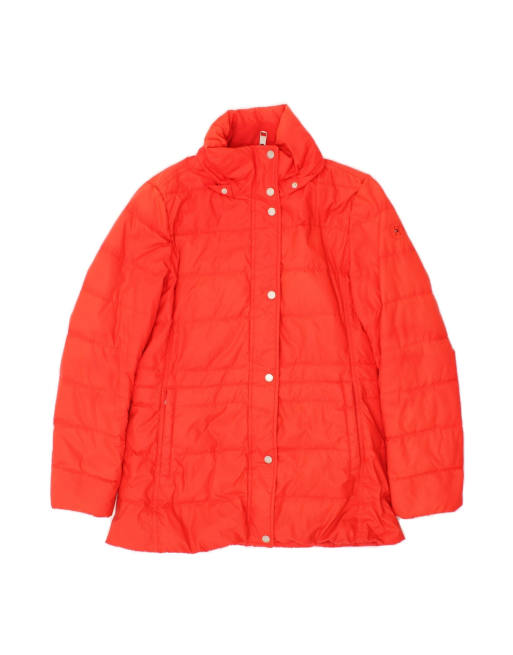 Vintage Tommy Hilfiger Padded Jacket UK 16 Large In Red