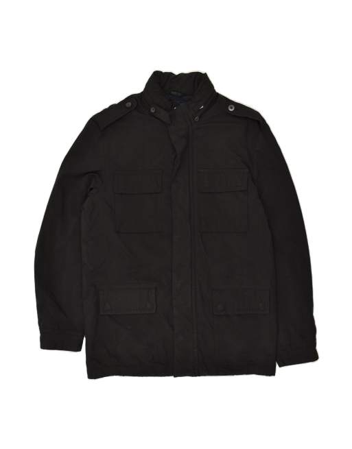Vintage Tommy Hilfiger Padded Jacket UK 38 Medium In Black