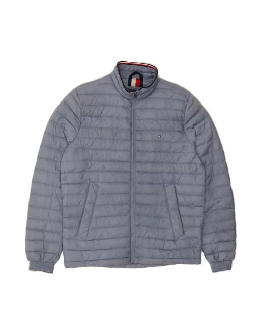 Vintage Tommy Hilfiger Padded Jacket UK 40 Large In Blue