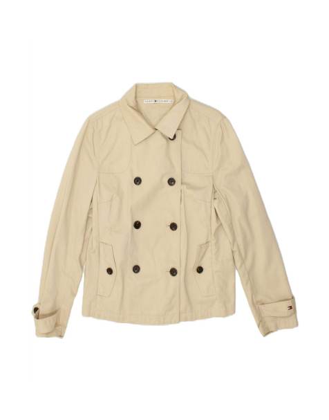 Vintage Tommy Hilfiger Pea Coat Uk 14 Large In Off In White - view 1