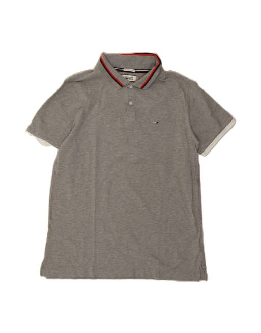 Vintage Tommy Hilfiger Polo Shirt 2XL In Grey