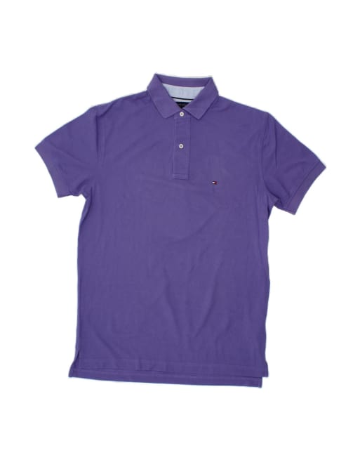 Vintage Tommy Hilfiger Polo Shirt Large In Purple