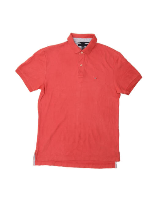 Vintage Tommy Hilfiger Polo Shirt Large In Red