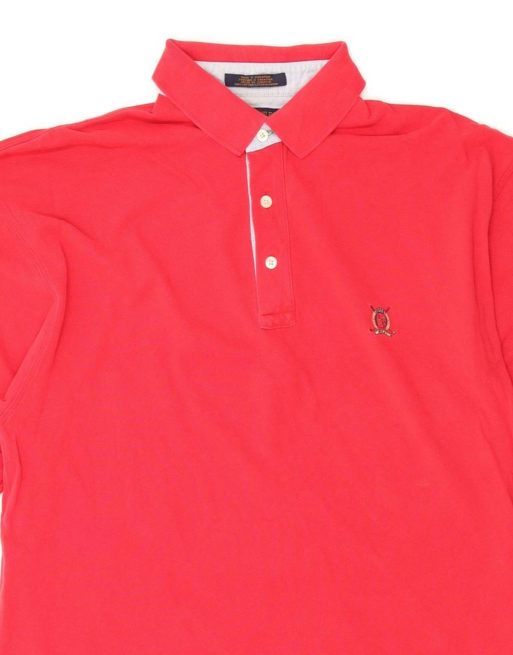 Vintage Tommy Hilfiger Polo Shirt Large In Red, 3 of 4