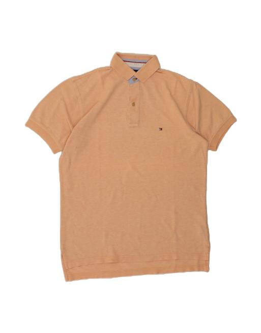 Vintage Tommy Hilfiger Polo Shirt Medium In Beige