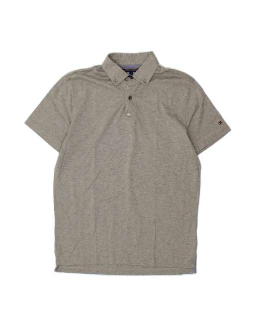 Vintage Tommy Hilfiger Polo Shirt Medium In Grey