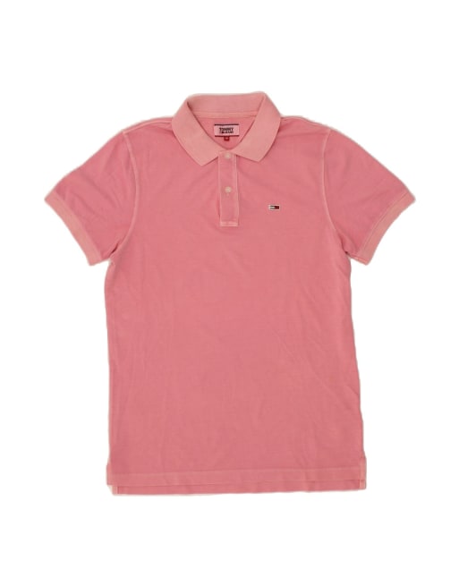 Vintage Tommy Hilfiger Polo Shirt Medium In Pink