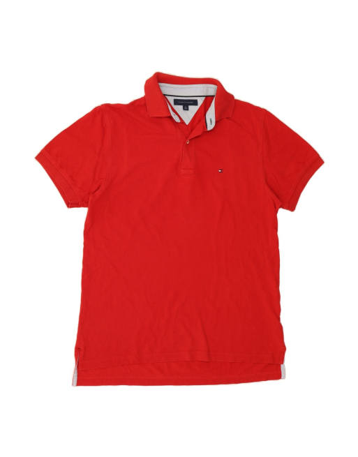 Vintage Tommy Hilfiger Polo Shirt Medium In Red