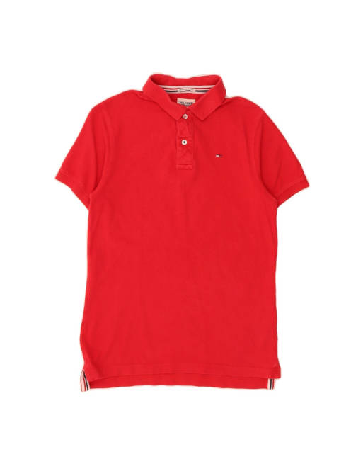 Vintage Tommy Hilfiger Polo Shirt Small In Red