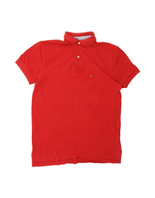 Vintage Tommy Hilfiger Polo Shirt Small In Red