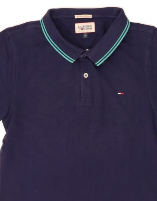 Vintage Tommy Hilfiger Polo Shirt UK 12 Medium In Blue, 3 of 4