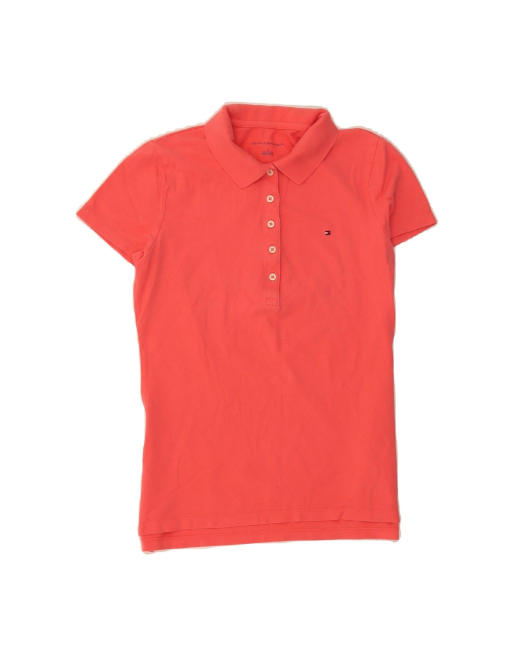 Vintage Tommy Hilfiger Polo Shirt UK 12 Medium In Red