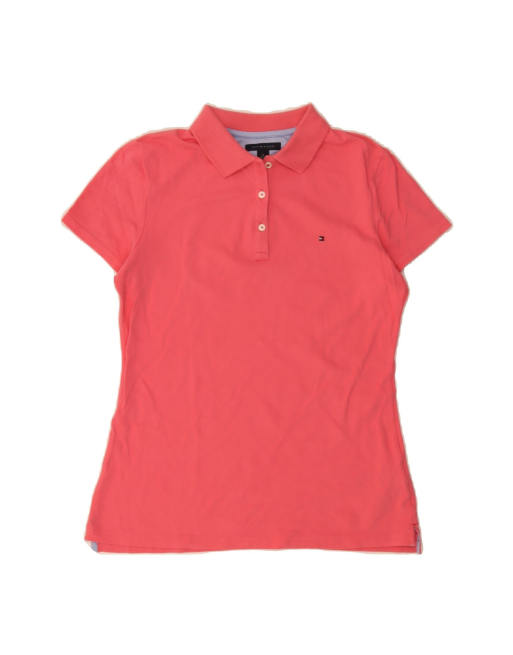 Vintage Tommy Hilfiger Polo Shirt UK 14 Medium In Pink