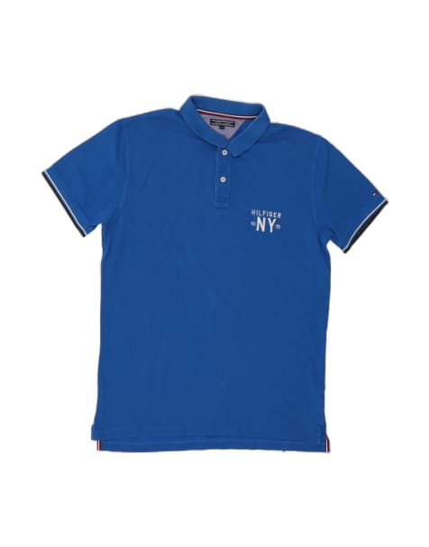Vintage Tommy Hilfiger Polo Shirt XL In Blue - view 1