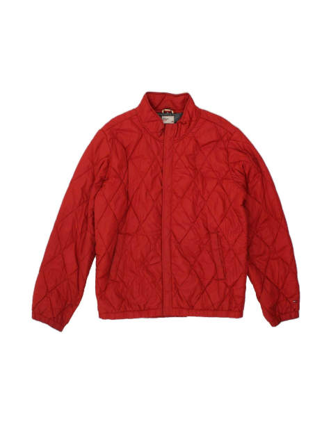 Vintage Tommy Hilfiger Quilted Jacket Uk 40 Large In Red - view 1