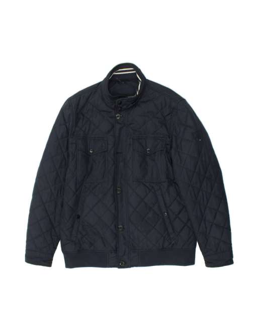 Vintage Tommy Hilfiger Quilted Jacket Uk 44 2XL In Blue