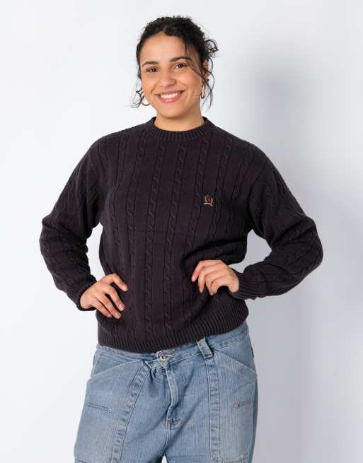 Vintage Tommy Hilfiger s knit sweatshirt black
