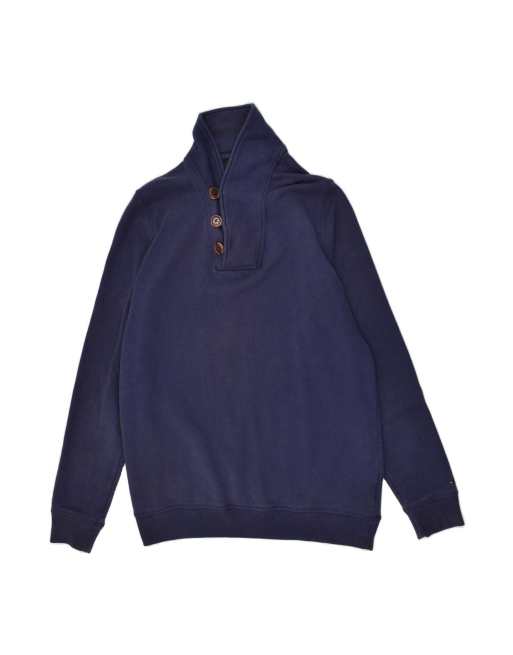 Vintage Tommy Hilfiger Shawl Neck Sweatshirt Jumper XL In Blue