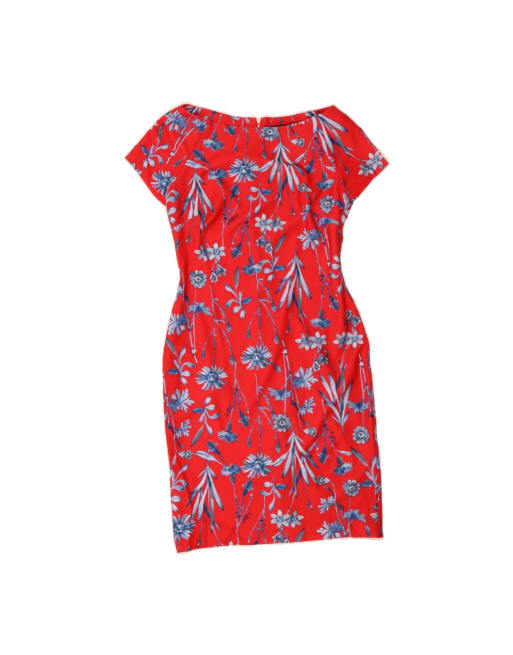 Vintage Tommy Hilfiger Sheath Dress US 4 Small In Red Floral