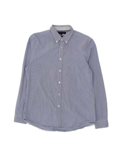 Vintage Tommy Hilfiger Shirt Large In Blue Gingham