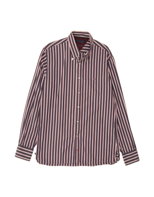 Vintage Tommy Hilfiger Shirt Large In Blue Striped