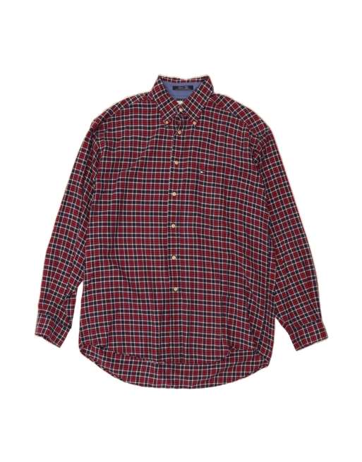 Vintage Tommy Hilfiger Shirt Large In Red Check