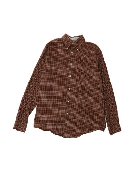 Vintage Tommy Hilfiger Shirt Medium In Green Check
