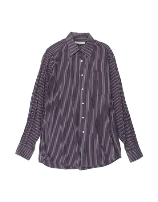 Vintage Tommy Hilfiger Shirt Size 15 1/2 Medium In Blue Striped