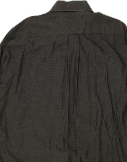 Vintage Tommy Hilfiger Shirt Size 16 Large In Grey Pinstripe, 4 of 4