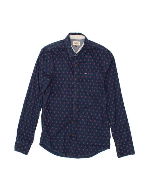 Vintage Tommy Hilfiger Shirt Small In Blue Floral - view 1