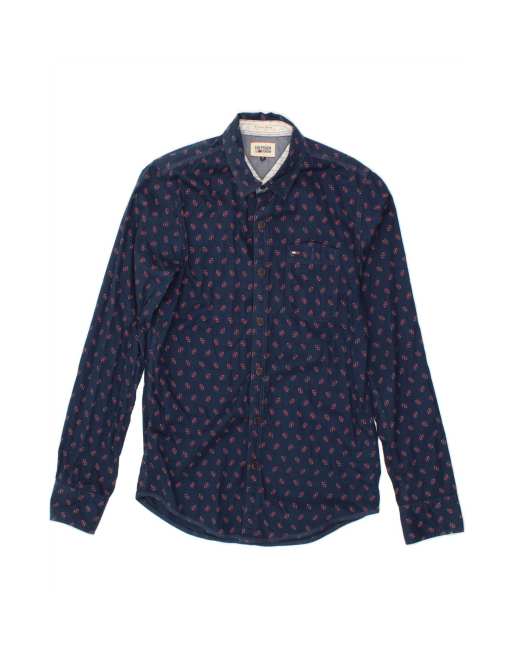 Vintage Tommy Hilfiger Shirt Small In Blue Floral