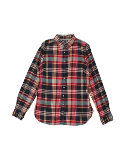 Vintage Tommy Hilfiger Shirt Us 12 Large In Blue Check - view 1