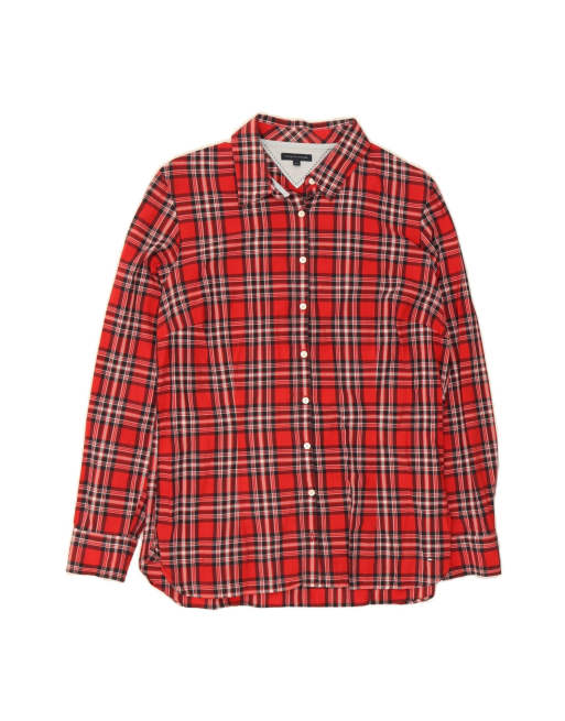 Vintage Tommy Hilfiger Shirt US 14 XL In Red Check