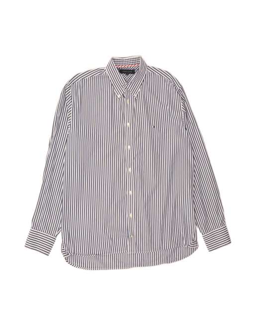 Vintage Tommy Hilfiger Shirt XL In Blue Striped