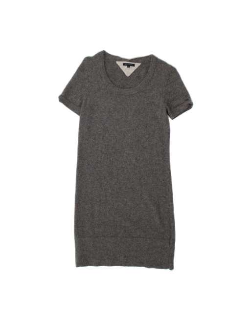 Vintage Tommy Hilfiger Short Sleeves Jumper Dress Uk 12 Medium In Grey