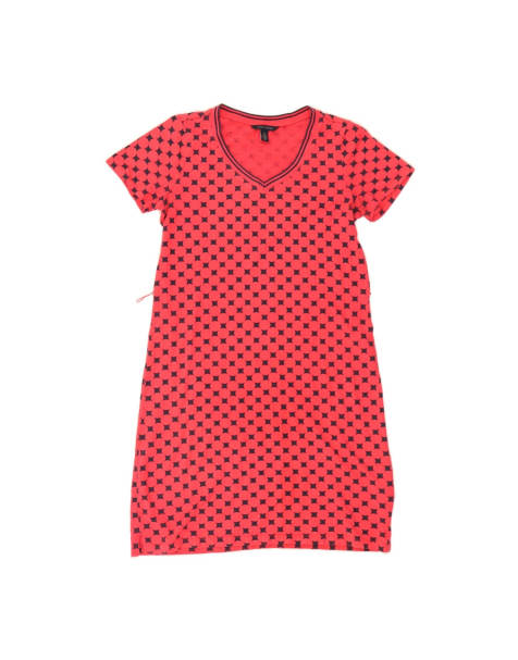 Vintage Tommy Hilfiger Short Sleeves Tent Dress UK 10 Small In Red Polka Dot - view 1