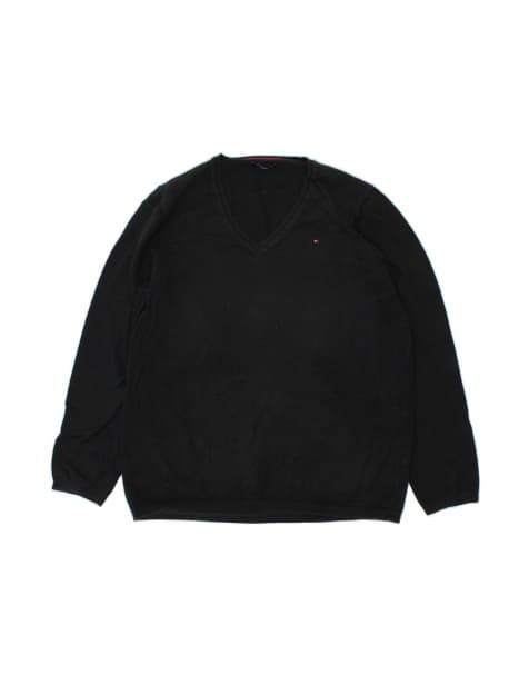 Vintage Tommy Hilfiger Size 2XL Jumper in Black - view 1