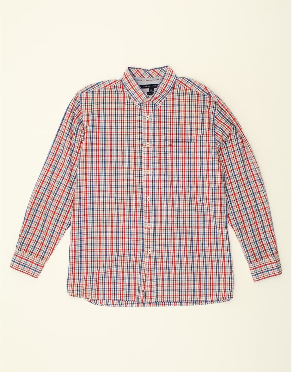 Vintage Tommy Hilfiger Size L Check Classic Fit Shirt in Multicoloured