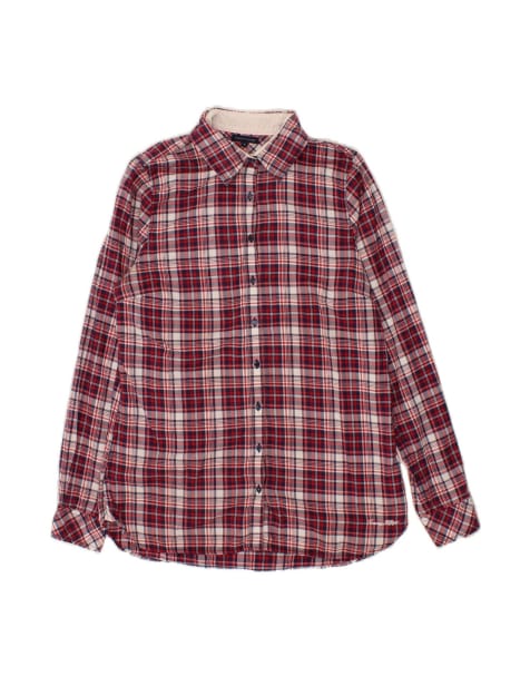 Vintage Tommy Hilfiger Size L Check Shirt in Red - view 1