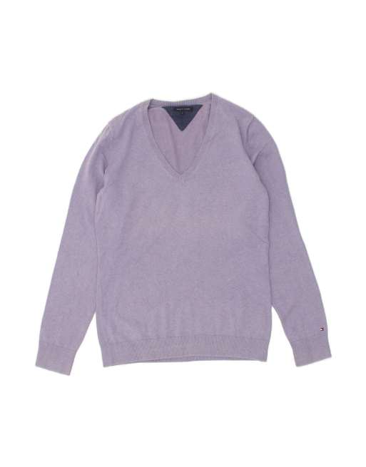 Vintage Tommy Hilfiger Size L Jumper in Purple