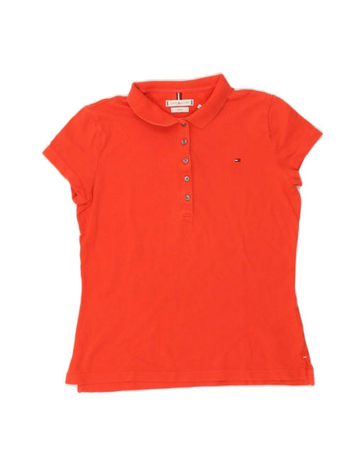 Vintage Tommy Hilfiger Size L Slim Polo in Red