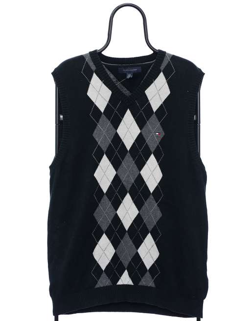 Vintage Tommy Hilfiger size L sweater vest in black
