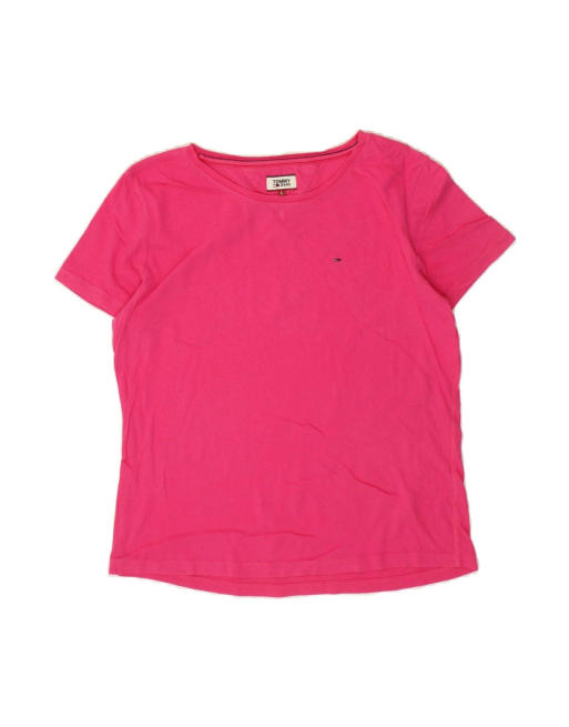 Vintage Tommy Hilfiger Size L T-Shirt in Pink