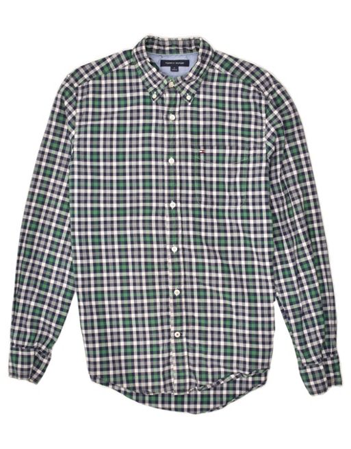 Vintage Tommy Hilfiger Size M Check Shirt in Green